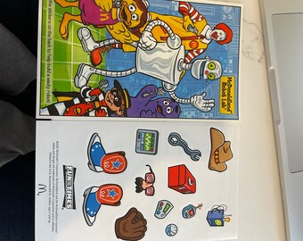 1980年代のヴィンテージマクドナルドステッカー - Etsy 日本