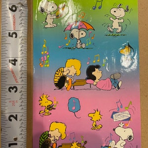 Vintage snoopy peanuts sticker sheet