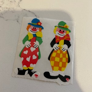 Mod de adesivo Sandylion - palhaços kromekote vintage - raro