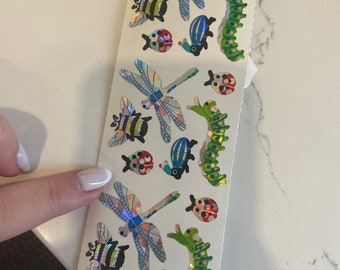 Vintage stickerstrook zandleeuw - prismabeestjes