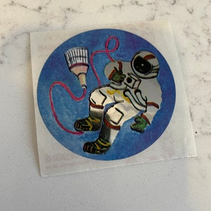 Mod de adesivo Sandylion vintage - astronauta raro