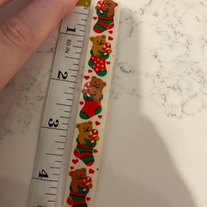 Vintage Christmas Sandylion sticker tape 4 inch approx