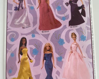 Vintage hallmark Barbie sticker sheet