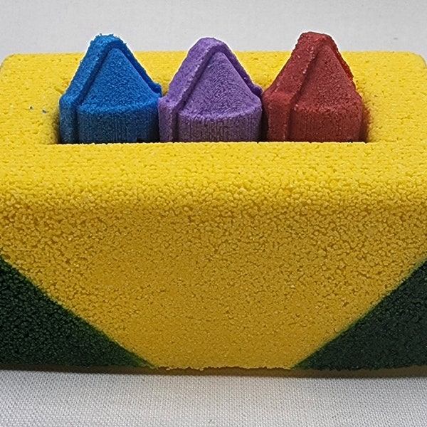 Crayon Box Bath Bombs with Crayon Bath Bomb Scented in Sweet Pea Back to School Teacher Gifts