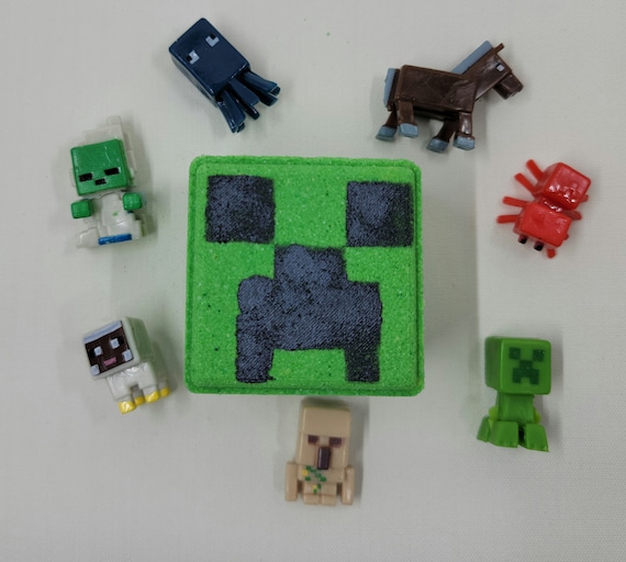 Minebomb Minecraft Bath Bomb With Surprise Toy Inside Etsy