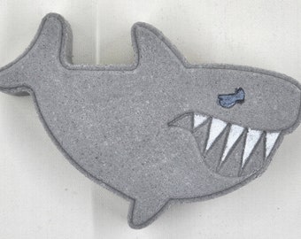 Shark with Red Embeds Scented in Ocean Shores,Shark,Shark Bath Bomb,Boy Bath Bomb,Bath Bomb,Kids Bath Bomb,Bath Bomb