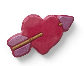 Valentines heart bath bomb,arrow heart,Valentines,valentines gift,valentines,bath bomb,love bath bomb,cupid