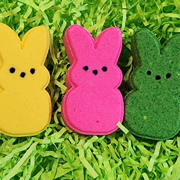 PEEPS Easter Bunny Bath bombs,Easter Gift,Easter Basket Stuffer,Kids Bath Bomb,Kids Easter Gift,Easter Bunny,Bath Bomb