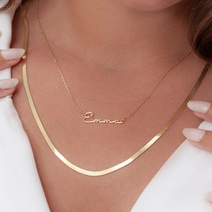 Personalized Name Necklace, Personalized Gift for Her, Gold Name Necklace, Personalized Name Necklace, Minimalist  Necklace, Gift for Her