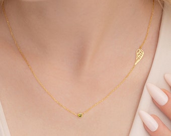 Collana per aborto spontaneo, collana commemorativa, perdita di una persona cara, perdita di una madre o di un padre, ala d'angelo, collana per la perdita del bambino, memoriale di condoglianze