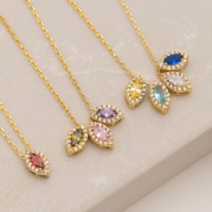 Collar de abuela, collar con piedra de nacimiento para abuela, collar para madre, collar para mamá, regalos para el Día de la Madre, collar con piedra de nacimiento
