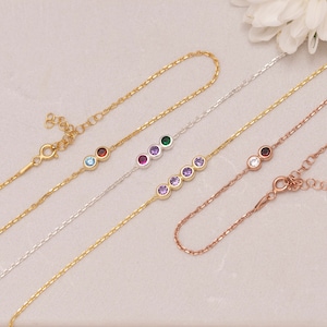 Birthstone Bracelet, Family Birthstone Bracelet, Birthstone Jewelry, Mothers Day Gift, Birthstone Gifts, Gift for Mom, Birthday Gift
