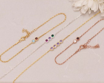 Birthstone Bracelet, Family Birthstone Bracelet, Birthstone Jewelry, Mothers Day Gift, Birthstone Gifts, Gift for Mom, Birthday Gift