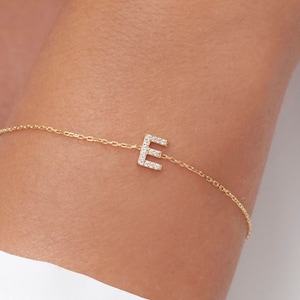 Pulsera con letras, pulsera para parejas, pulsera con inicial, regalo para ella, regalo de Navidad, pulsera personalizada para pareja, regalo para mejores amigas