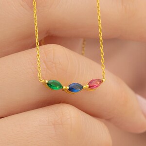 Collar del Día de la Madre, Collar con Piedra de Nacimiento, Collar con Piedra de Nacimiento Familiar, Regalos para el Día de la Madre, Regalo para Mamá, Collar para Madres