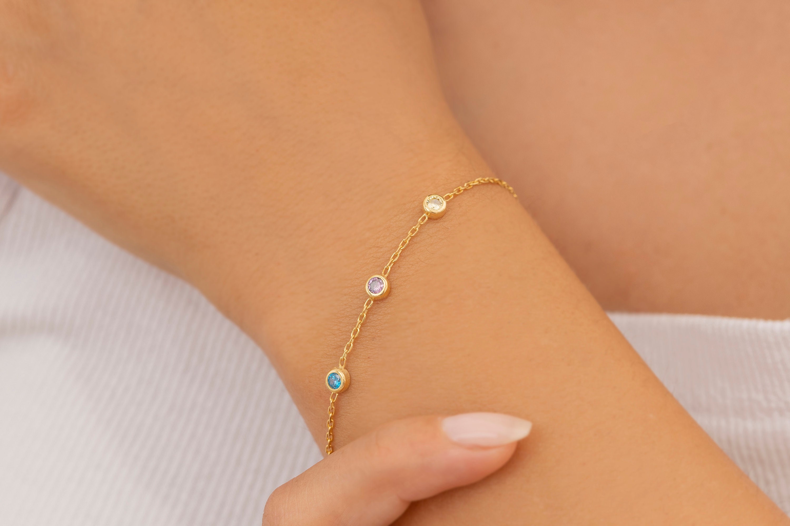 Birthstone Bracelet, Family Birthstone Bracelet, Birthstone Jewelry, Mothers Day Gift, Birthstone Gifts, Gift for Mom, Birthday Gift