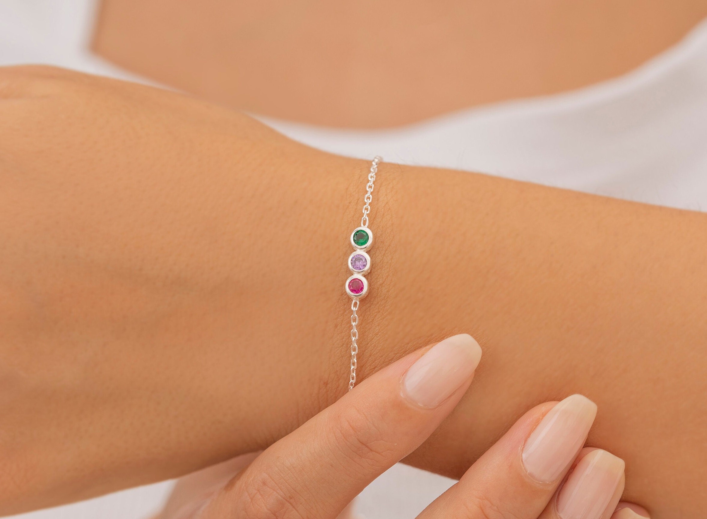 Birthstone Bracelet, Family Birthstone Bracelet, Birthstone Jewelry, Mothers Day Gift, Birthstone Gifts, Gift for Mom, Birthday Gift