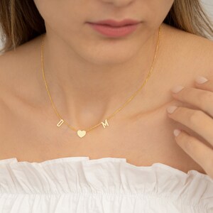 Gold Initial Necklace, Personalized Letter Necklace, Initial Necklace, Gift for Her, Mothers Day Gift, Initial Letter Necklace, Tiny Initial