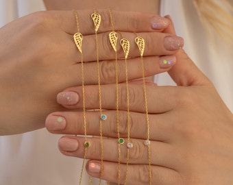 Miscarriage Necklace, Angel Wing Necklace, Memorial Necklace, Birthstone Angel Wing Necklace for Women, Baby Loss, Miscarriage