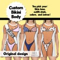 Womens Custom Bikini Body Tshirt Dress | Swimsuit Coverup | Bachelorette Party Merch | Bride | Halloween | Bod Tee Shop | Beach Body
