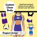 Custom Cheer Uniform Body Tshirt Dress: Swim Coverup, Halloween, Cheerleader, Football | Bod Tee Shop