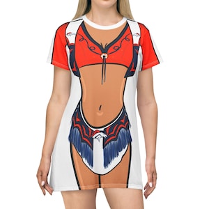 denver broncos jersey dress Women's Gameday Couture White/Navy Denver Broncos Bling It Full Sequin Jersey Dress Size: Medium