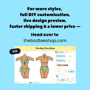 Custom Bikini Body Tshirt Dress: Coverup, Halloween, Bachelorette Party | Bod Tee Shop image 2