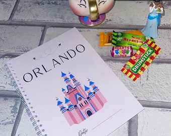 Orlando Holiday Diary for Children, A5 Wire Bound, Perfect Gift for Orlando, WDW Adventure Planner Florida | Fairy God Morgan