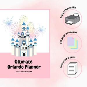 Download digitale di Ultimate Orlando Holiday Planner, pacchetto vacanze, regalo perfetto per Orlando, WDW Adventure Planner Florida / Fairy God Morgan