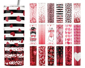 Valentine Tumbler png Bundle, Valentine Tumbler Sublimation Designs,  Valentines Day Tumbler Wrap png, Sublimation Design Digital Download