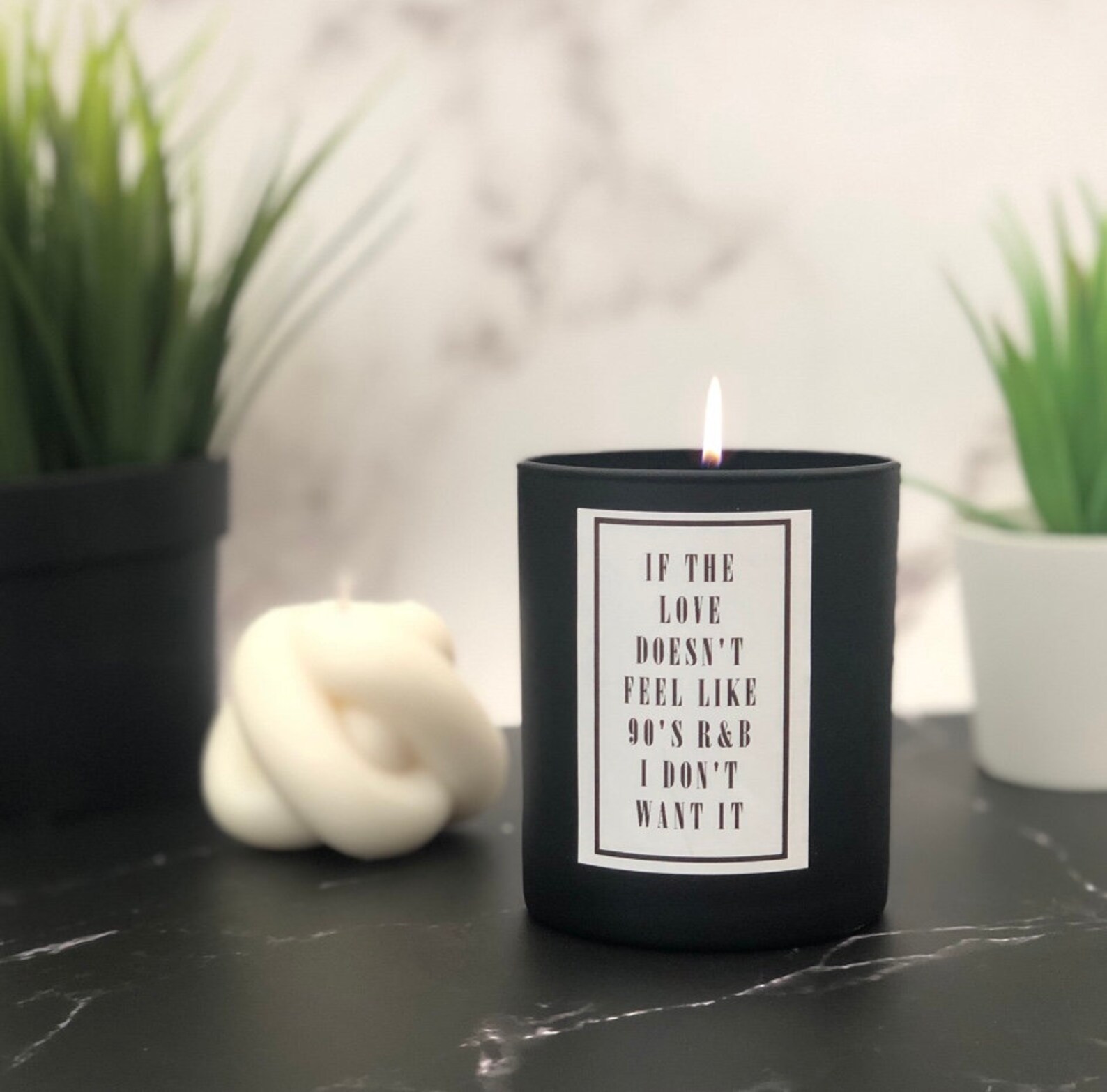 90s Slogan Soy Candle Aaliyah R&B Home Print Candle Gift Etsy