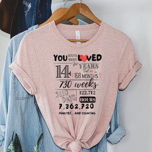 14th Birthday Shirt, Fourteenth Birthday Gift, Hello 14 Shirt, Turning 14 Birthday Gift, Teenager Birthday Party, Boy, Girl, Personalized