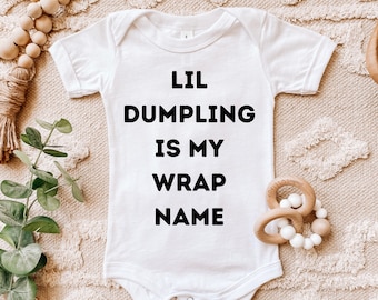 Dumpling Baby Bodysuit, Dumpling Baby Gift, Baby Shower Gift, Pork Bun Baby Shirt, Asian Food, Asian Baby, 100 day, doljanchi, Dol Gift