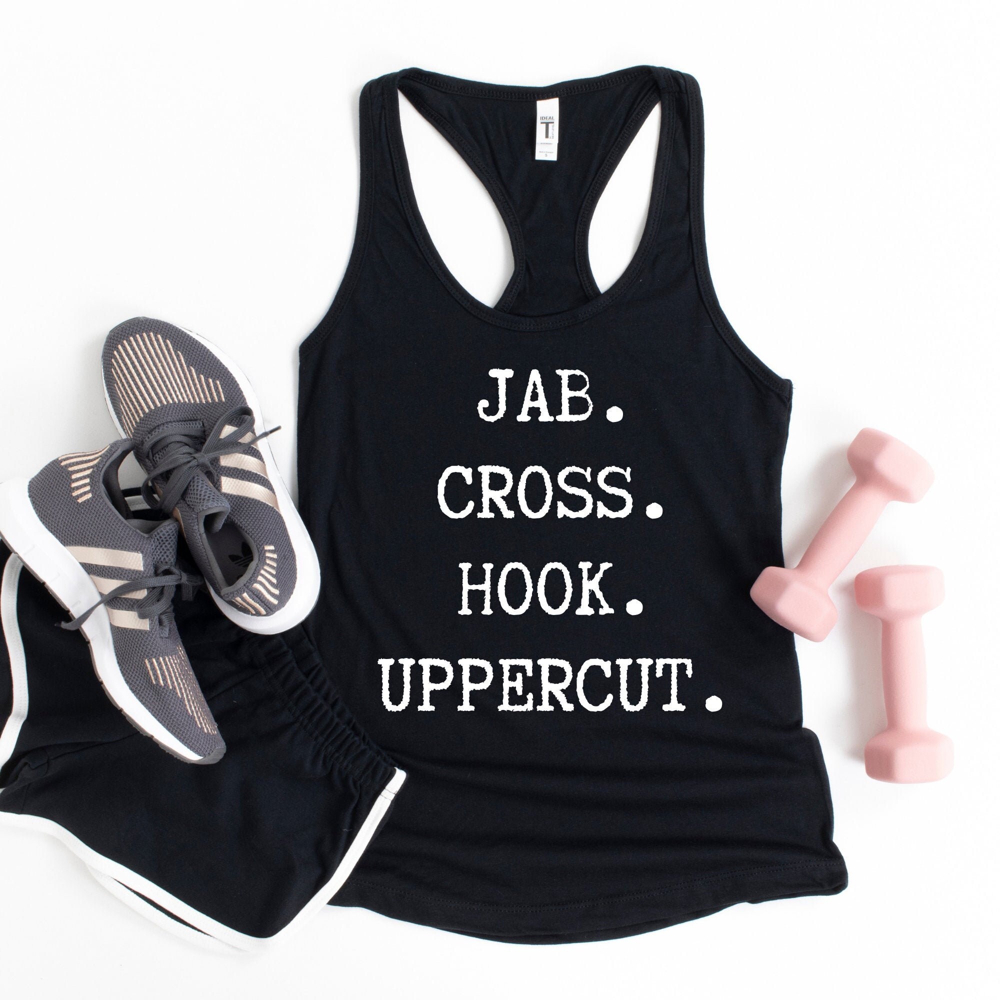 Jab Cross Hook Uppercut Boxing Shirt Boxing Tank Womens Etsy
