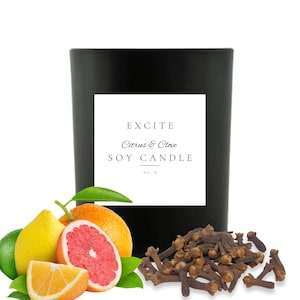 Citrus & Clove Soy Candle (10oz)
