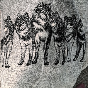 Wolf Print Fleece Jacket, Youth Small Wolf Nature Animal Wolf Print Fleece Jacket, Youth Small Wolf Nature Animal