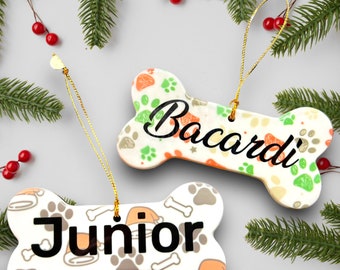 Ornement de Noël en os personnalisé