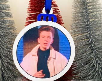 Rick Astley Christmas Ornament
