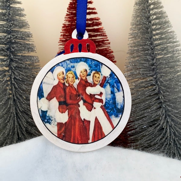 White Christmas Vintage Movie Ornament