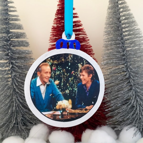 Bing Crosby & David Bowie Christmas  Ornament