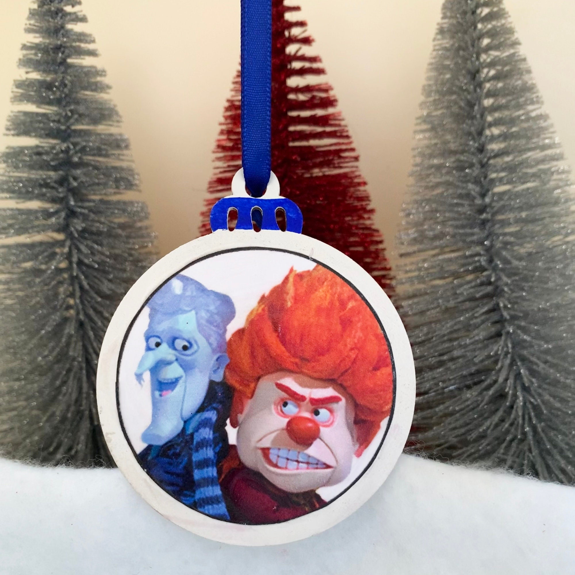 Mr. Heat Miser and Mr. Snow Miser Christmas Ornament Etsy Ireland