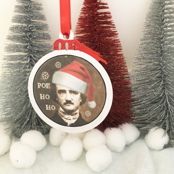 Edgar Allen Poe Christmas Ornament