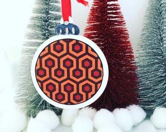 The Shining Overlook Hotel Carpet Christmas Ornament
