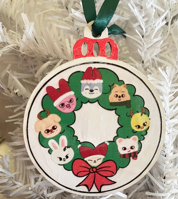 Stray Kids Skzoo Christmas Ornaments- Wolfchan, Leebit, Dwaekki