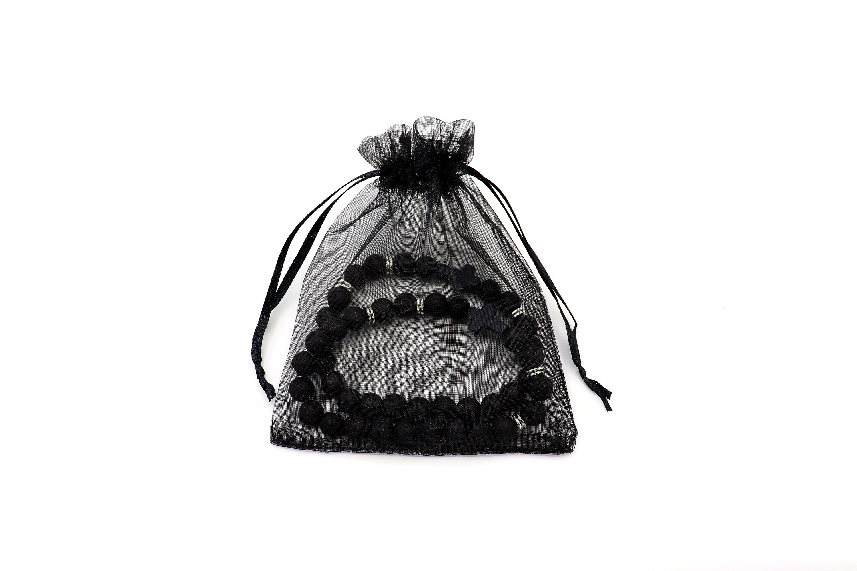 Organza Gift Bags Black Sheer Favor Bags with Drawstring for Etsy