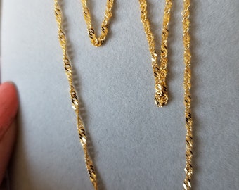 22k Gold Chain - Etsy
