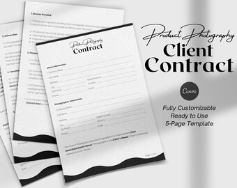Produktfotograferingskontrakt