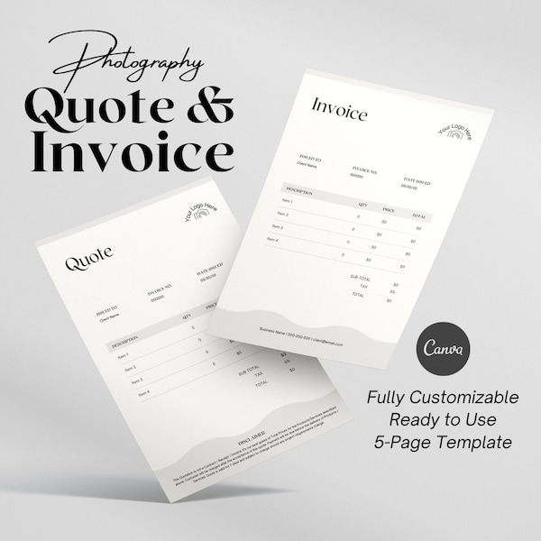 Photography Quote & Invoice Bundle