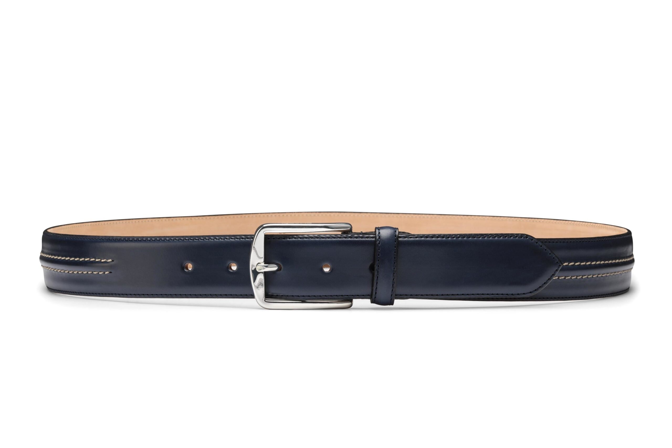 Black Calf Leather Belt