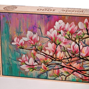 Rompecabezas de madera para adultos Magnolias 2000-1000-500-204 Piezas Regalo del Día de la Madre para ella para él